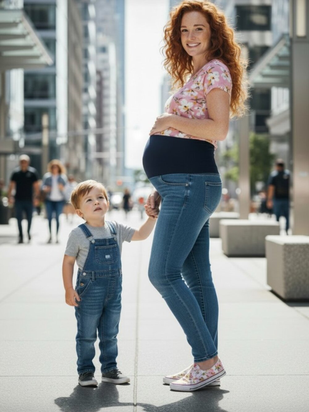 Oh Baby by Motherhood Blue Maternity Jeans Medium Blue Wash Size M